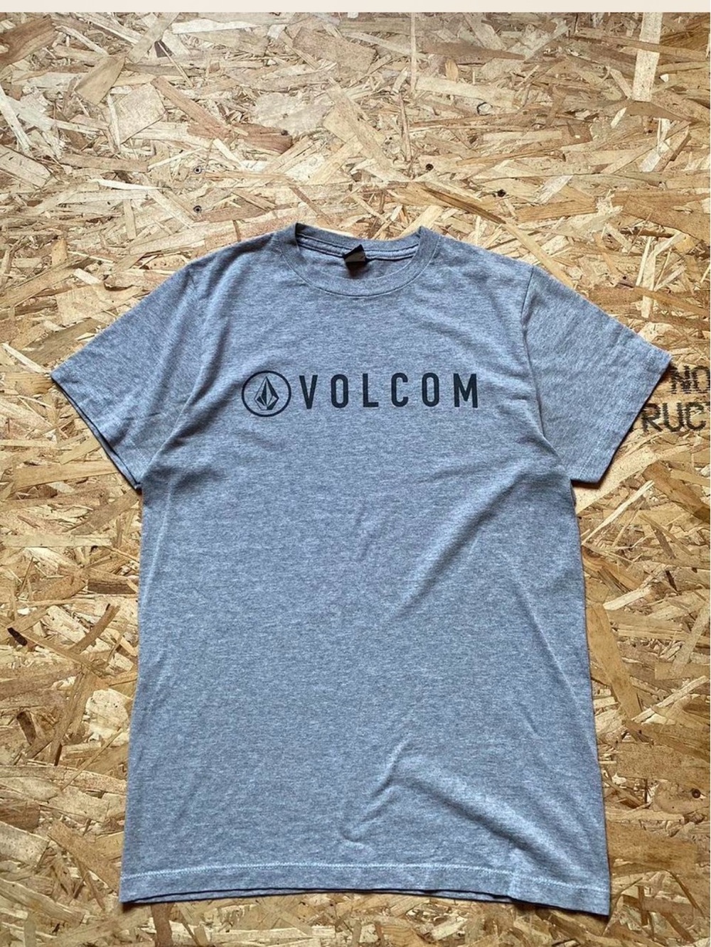 Volcom Gray with Black Logo Short Sleeve T-Shirt